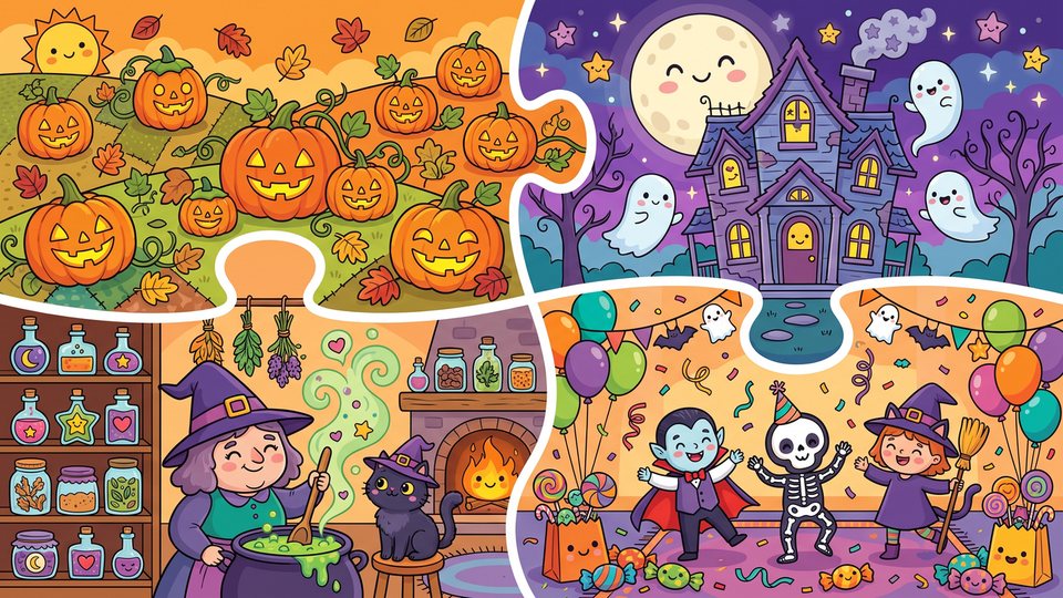 Halloween-Ausmalbuch – Produktmotiv